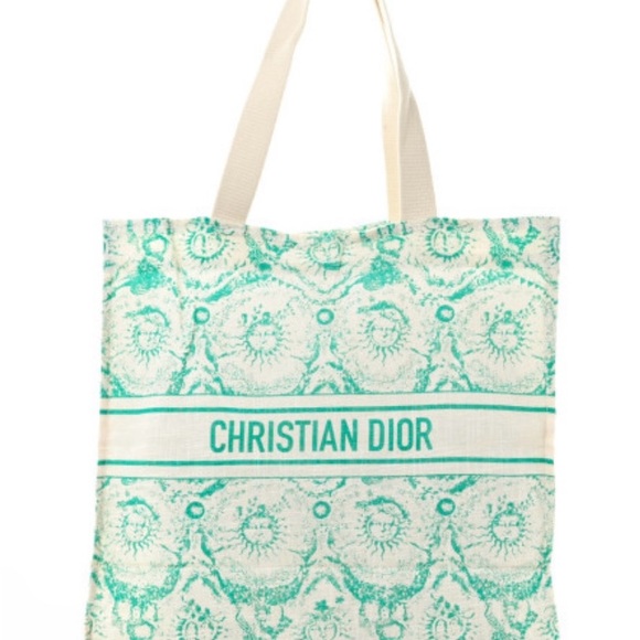 Dioriviera Toile de Jouy Soilel Aquamarina Tote New in bag - Picture 1 of 5